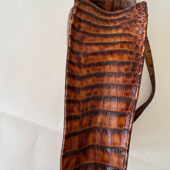 Brahmin Vintage Brown Leather Crossbody Bag - Picture 6 of 11